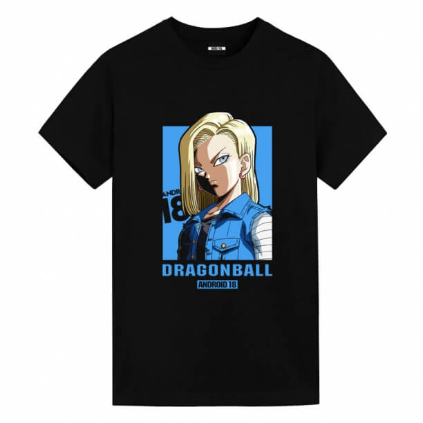 Dragon Ball Z Android 18 Camisetas Camisetas geniales de anime