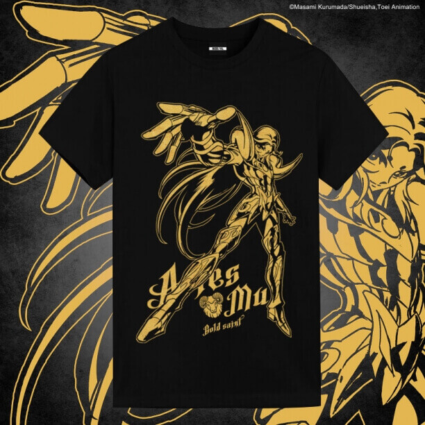 Saint Seiya Brozing Aries Mu Shirt Japanese Anime Shirts