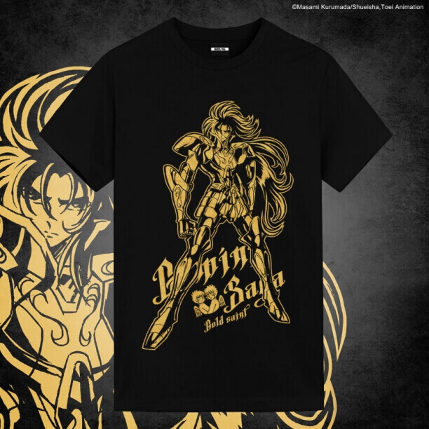 Saint Seiya Brozing Gemini Saga Tshirts Anime Couple Shirts