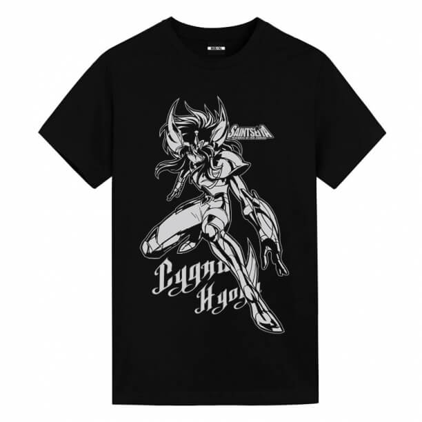 Cygnus Hyoga T-Shirt Saint Seiya Anime Girl White Shirt