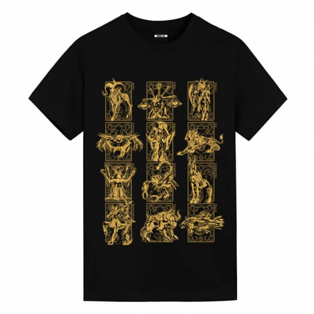 Saint Seiya Zodiac Armor Shirt Camisas Anime Para Crianças