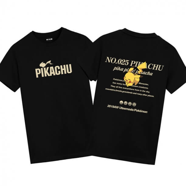 Pokémon Pikachu Camisetas Anime Graphic T Shirts