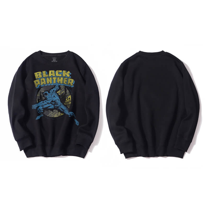 <p>Black Panther Sweatshirt Movie Black Hoodie</p>
