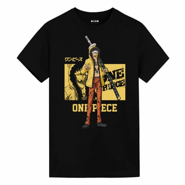 Trafalgar D. Water Law Tee One Piece Męskie koszulki anime