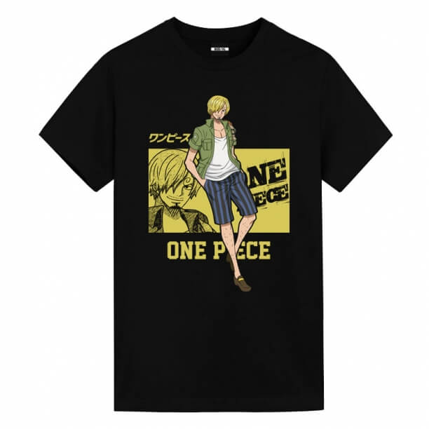 Camiseta Vinsmoke Sanji, peça única e tamanho maior, roupas de anime