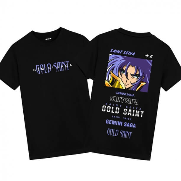 Saint Seiya Gemini Saga Tshirt Plus Size Anime Clothes