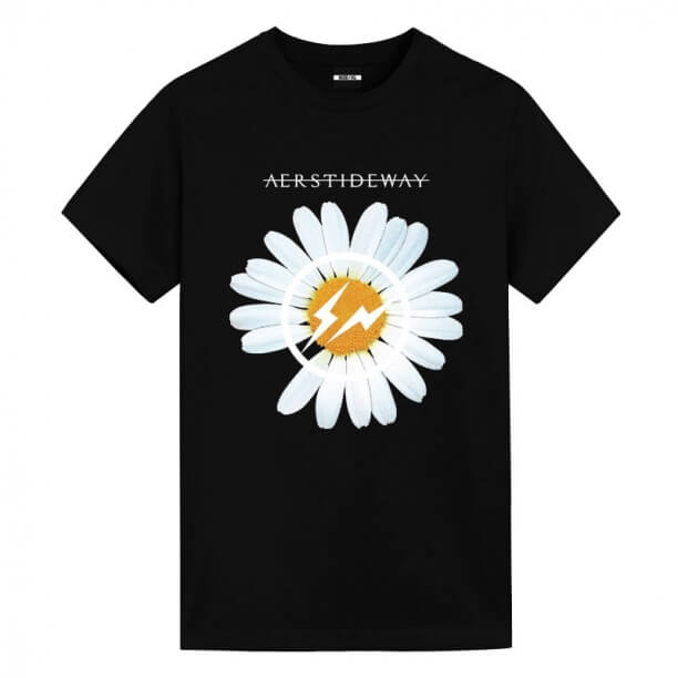 Quality Daisy Black Tee