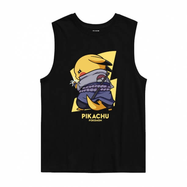 Tricou Anime Pokemon Uchiha Sasuke Pikachu Tees Tees Anime