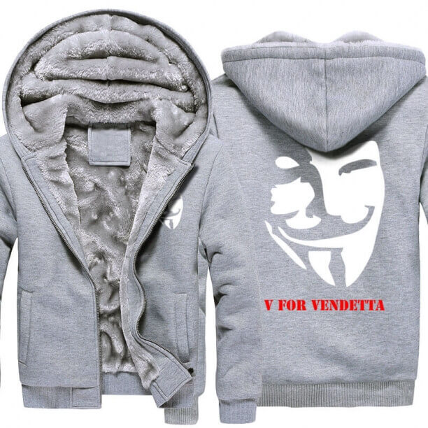 <p>V for Vendetta Hoodie V Monster Mask Winter Coats</p>
