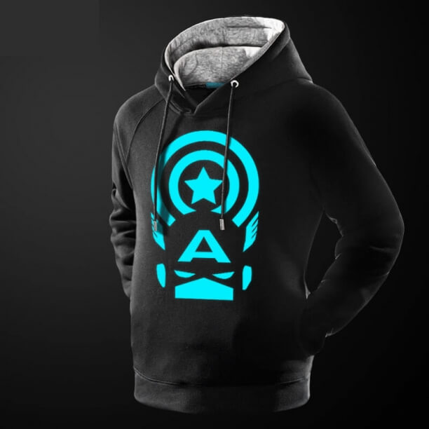 Luminous Marvel Captain American Hoodie