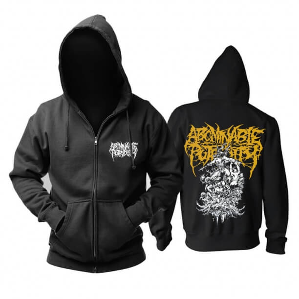 Abominable Putridity Hooded Sweatshirts Russia Metal Music Hoodie