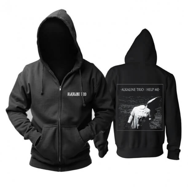 Alkalisk trio Help Me Hooded Sweatshirts Chicago, Usa Rock Band Hoodie