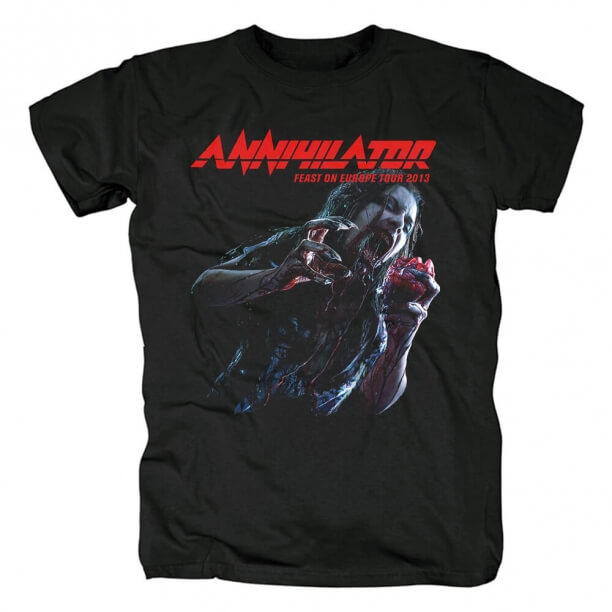 Tee shirts Annihilator Band Canada T-shirt Metal Rock