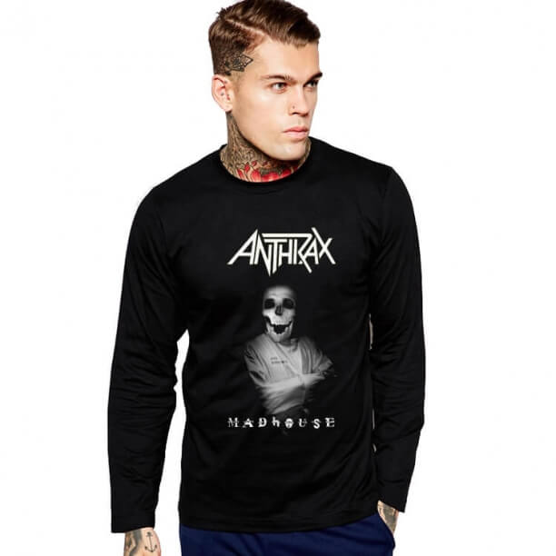 Anthrax Long Sleeve Tshirt for Mens