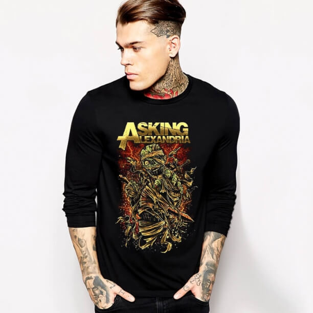 Camiseta Asking Alexandria de manga larga Camiseta Rock Team