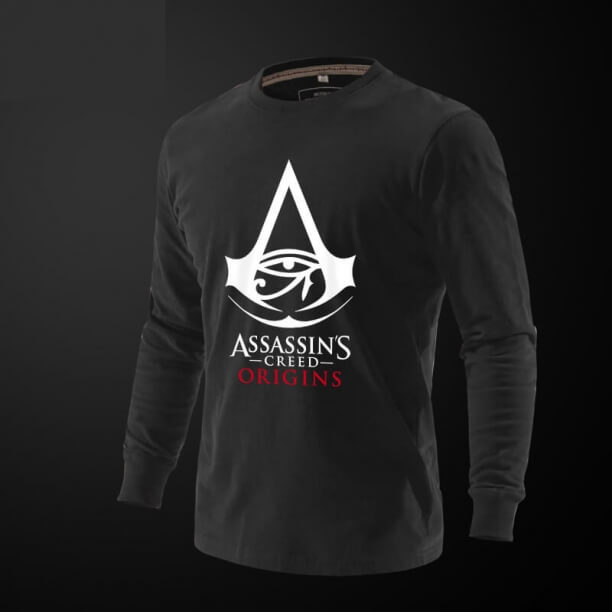 Assassin's Creed Origins Tee Red Long Sleeve Tshirt