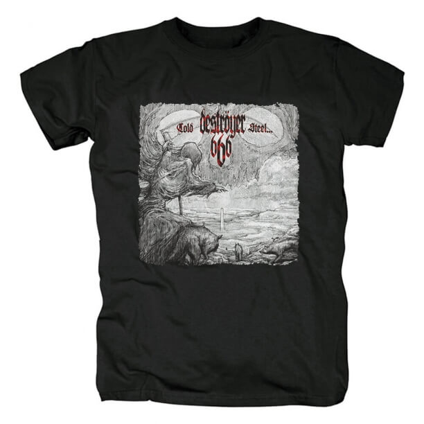 Australia Destroyer666 Cold Steel T-Shirt T-shirt graphique en métal