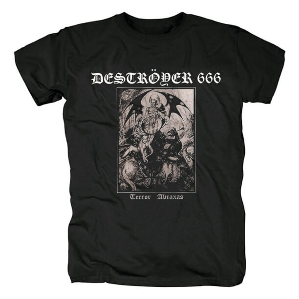 Australia Destroyer666 Terror Abraxas T-Shirt Metal Graphic Tees