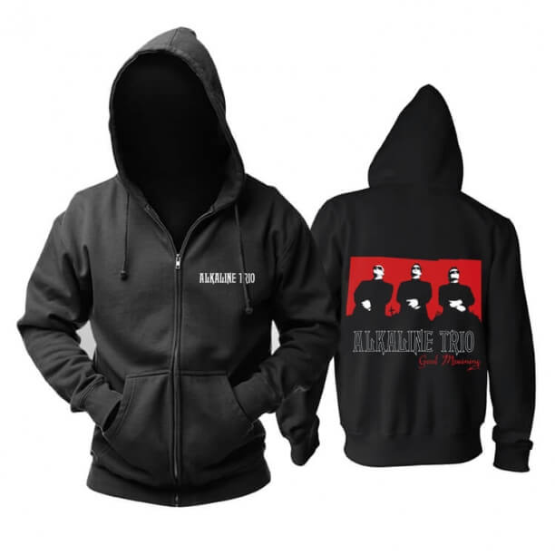 Akasome Alkaline Trio Good Mourning Hoody Chicago, 미국 락 밴드 까마귀