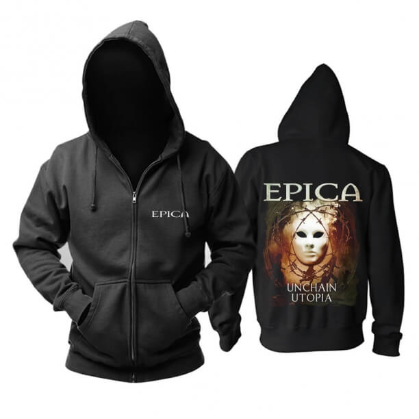 Awesome Epica Unchain Utopia Hooded Sweatshirts Netherlands Metal Music Hoodie