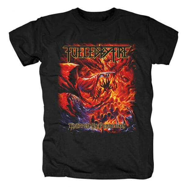 Awesome Fueled By Fire Tshirts Us Metal Punk Rock T-Shirt