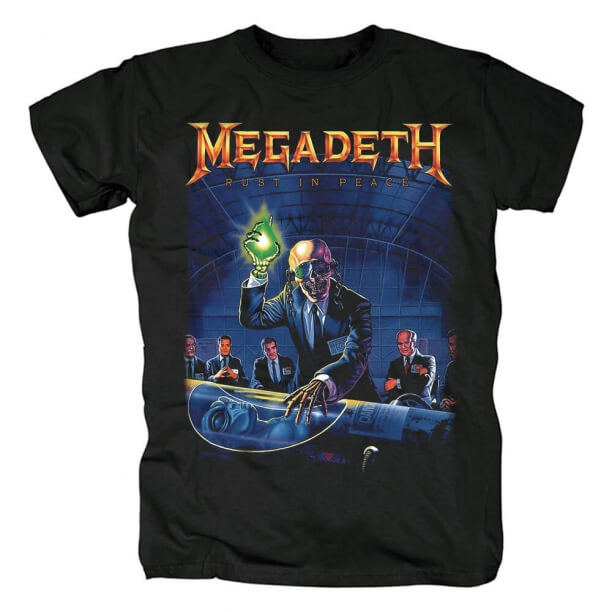 T-shirt en métal de Megadeth impressionnant de rouille dans la paix