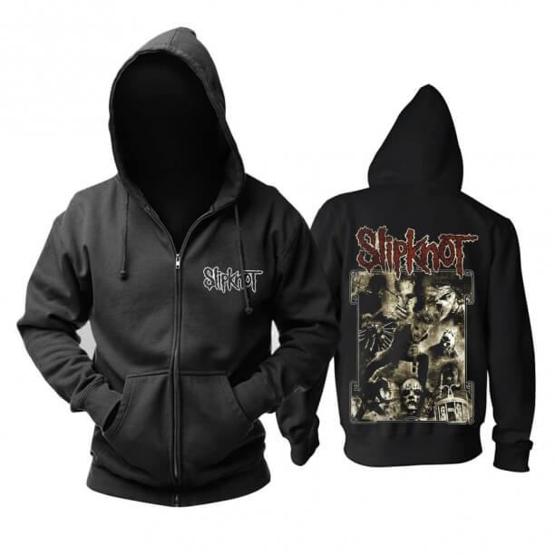 Hoodie grozavă cu glugă încrustată, cu glugă, încărcată, cu trupă din metal hard rock