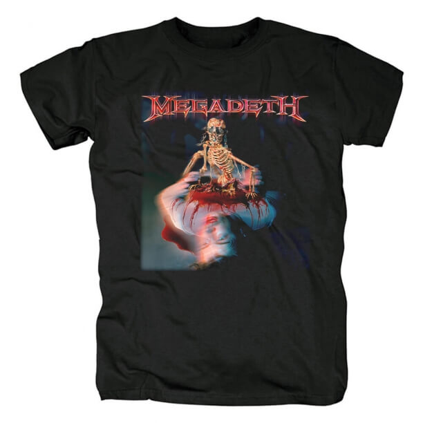 Awesome Us Megadeth The World Needs A Hero T-Shirt Metal Rock Grafiske T-shirts