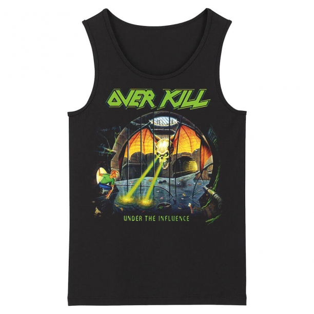 Awesome Us Overkill Tank Tops Metal Rock Sleeveless Shirts