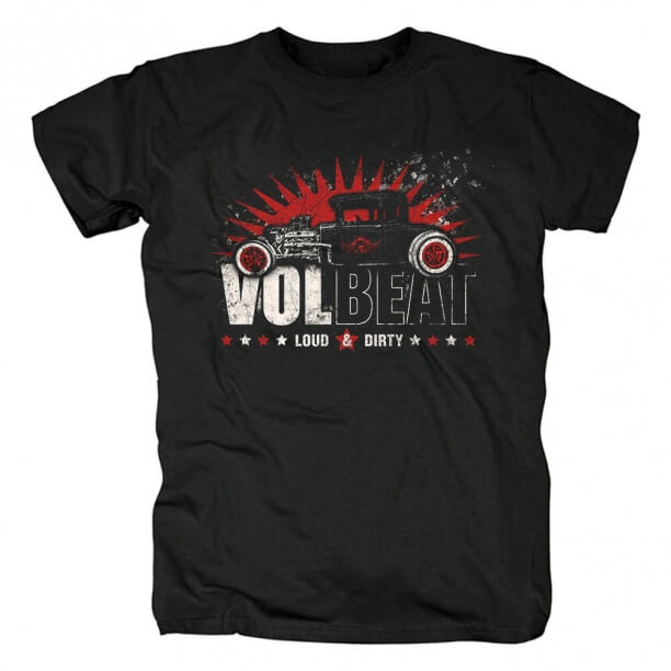 Fantastica maglietta Volbeat Band Danimarca Country Music Rock Tshirt