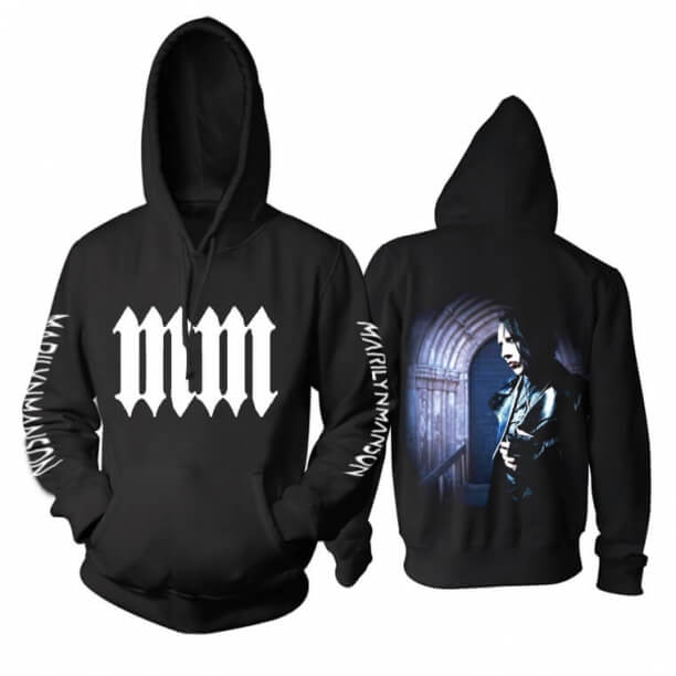 En İyi Marilyn Manson Kapüşonlu Sweatshirt Bize Metal Müzik Hoodie