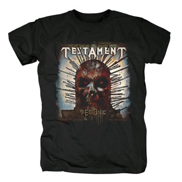 Best Testament Demonic T-Shirt Metal Rock Tshirts
