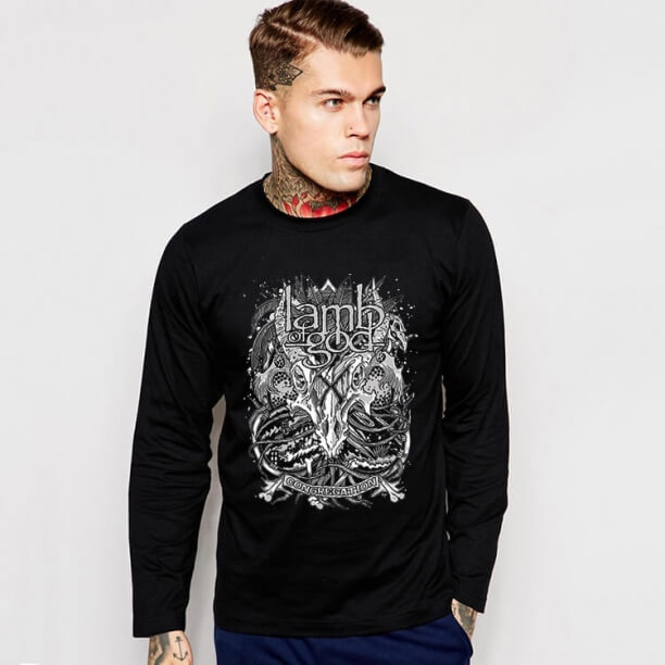 Black Band Lamb Of God T Shirt Long Sleeve