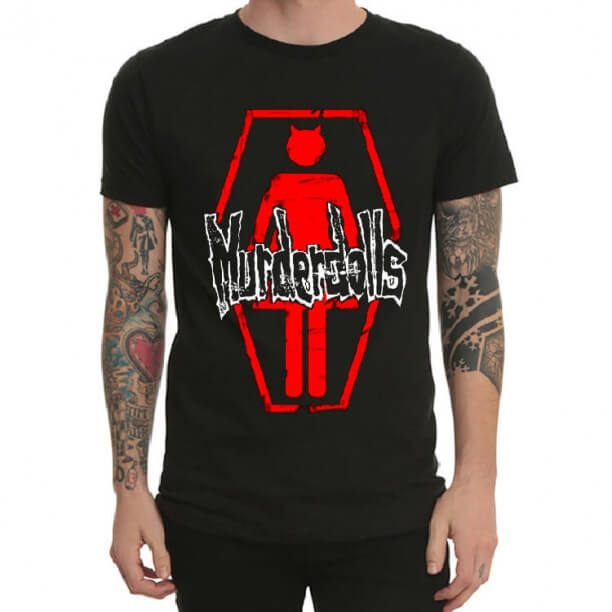 Tshirt preto da rocha da faixa de Murderdolls do