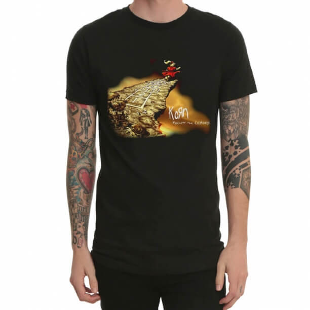 T-shirt Heavy Rock Rock noir Korn Band