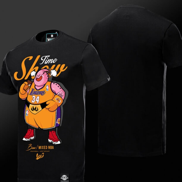 Sort Majin Buu Tee Dragon Ball NBA Style 3XL T-shirt