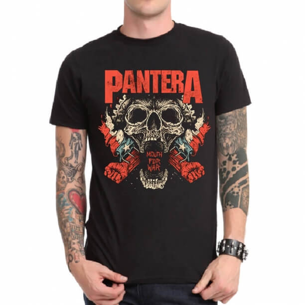 Black Metal Band Pantera T-shirt for Youth