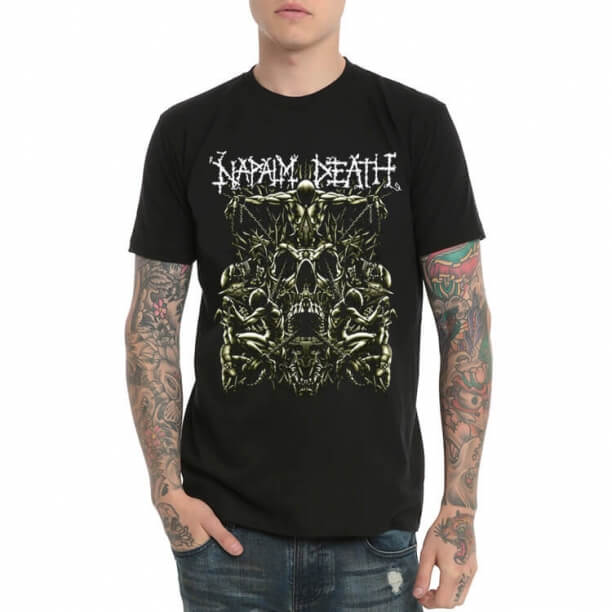 Černá Napalm Smrt Heavy Metal TShirt 