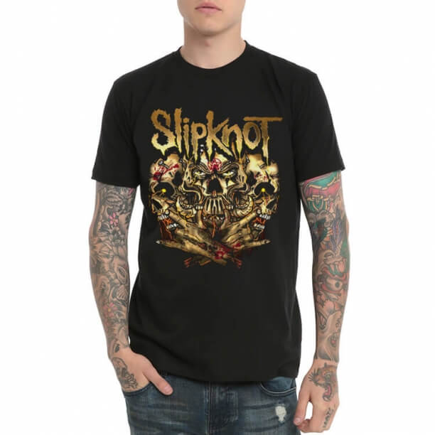 Black Slipknot Band Heavy Metal Rock T-Shirt