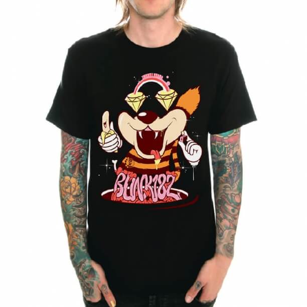 Blink182 Metal Kaya Baskı T-Shirt