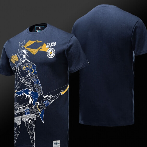 Blizzard Overwatch Game Hanzo hero Tee shirt