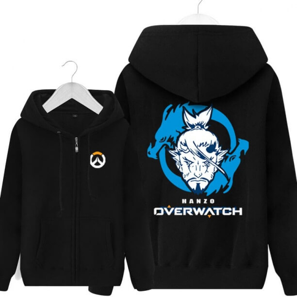 Blizzard Overwatch Hanzo Sweatshirt Mens Black Hoodie