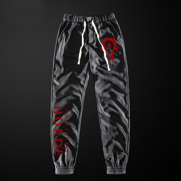 Blizzard WOW Horde Sweatpant โลกของ Warcraft กางเกงดินสอ