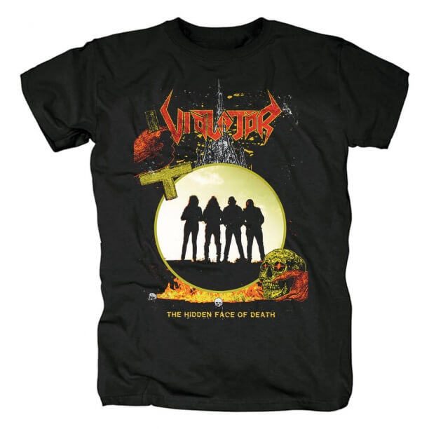 T-shirt da faixa do violador dos T do gráfico do metal de Brasil