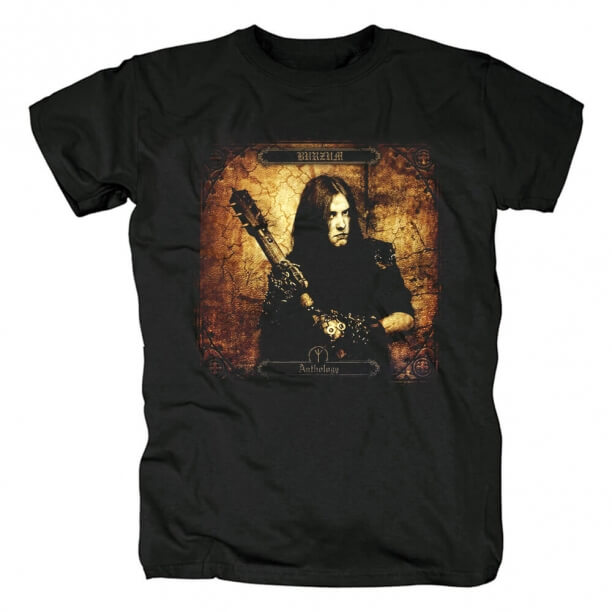 T-Shirt Burzum T-shirt rock in metallo nero Norvegia