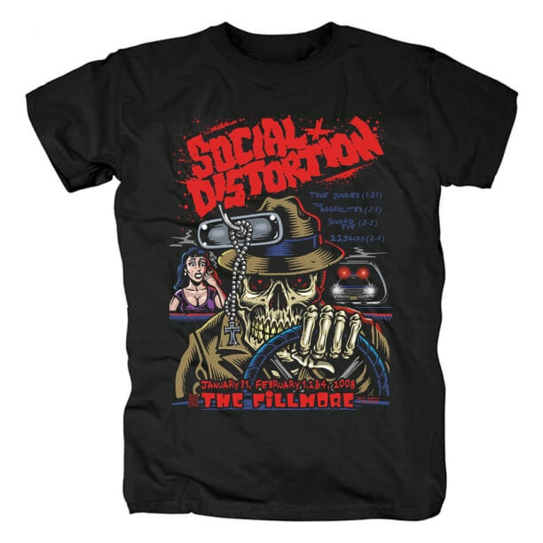 T-shirt Social California Distortion en t-shirt graphique punk rock