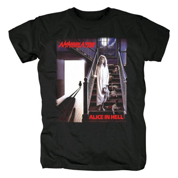 Kanada Annihilator T-Shirt Metal Rock Grubu Grafik Tees