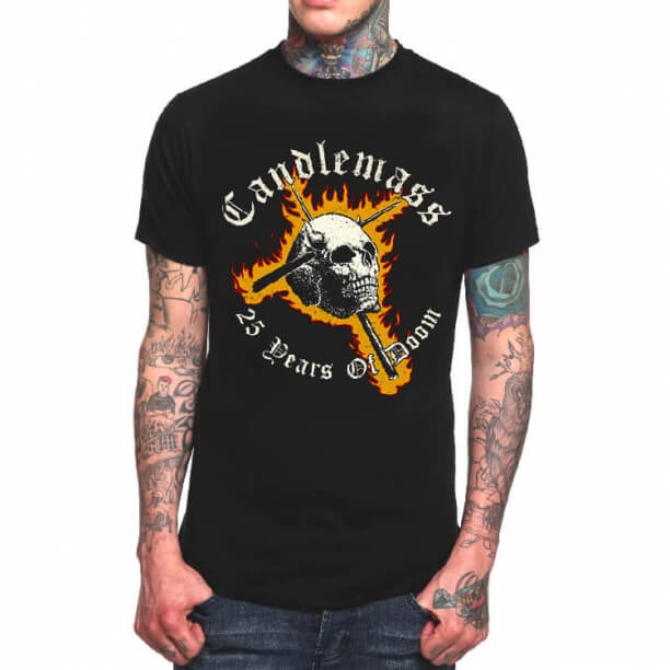 청소년을위한 Candlemass Rock T- 셔츠