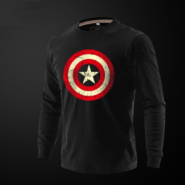 Captain America Long Sleeve T Shirt