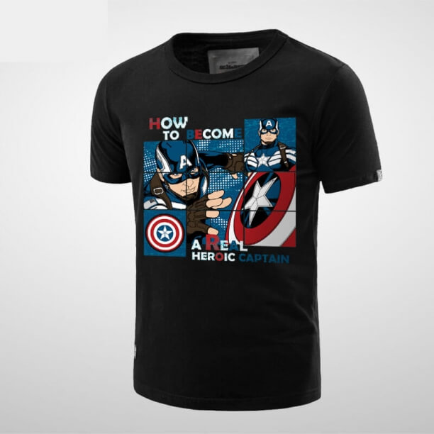 Captain America T Shirt Wie man ein echtes heroisches T-Stück wird